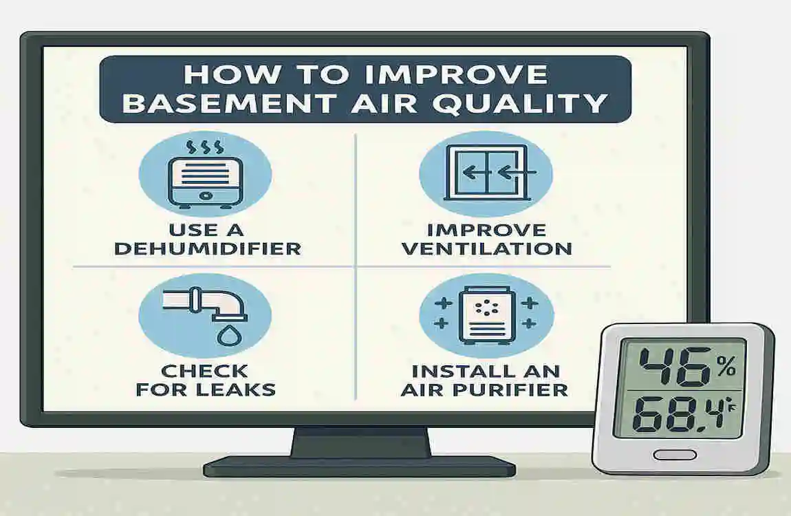 how to improve basement air quality