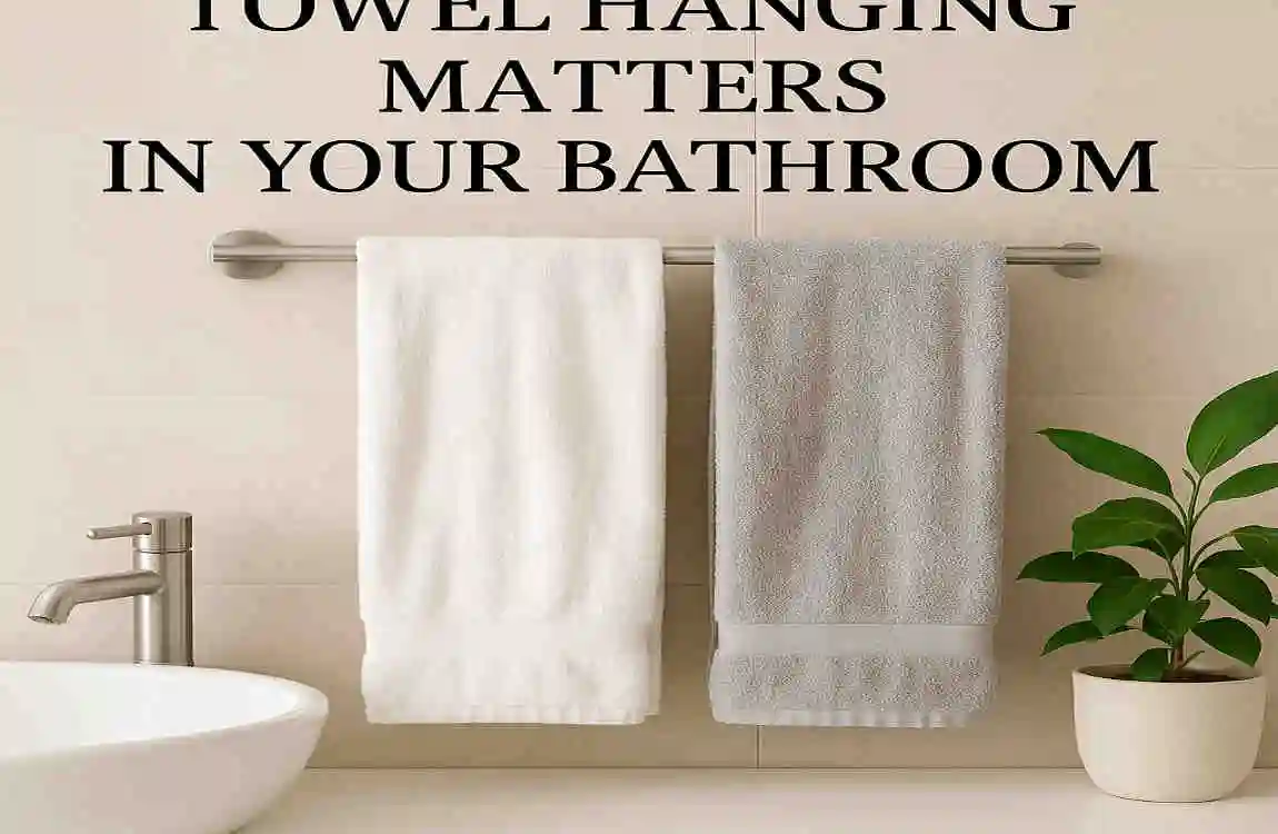 how to hang wet towels in bathroom