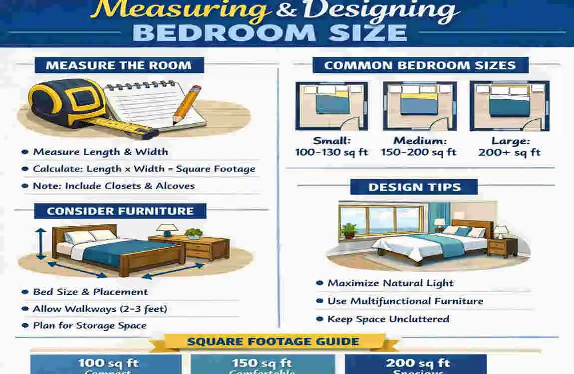 what is a standard bedroom size square footage
