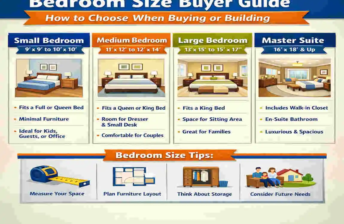 What Is the Size of a Bedroom? Standard House Dimensions, Ideal Layouts & Buyer Guide