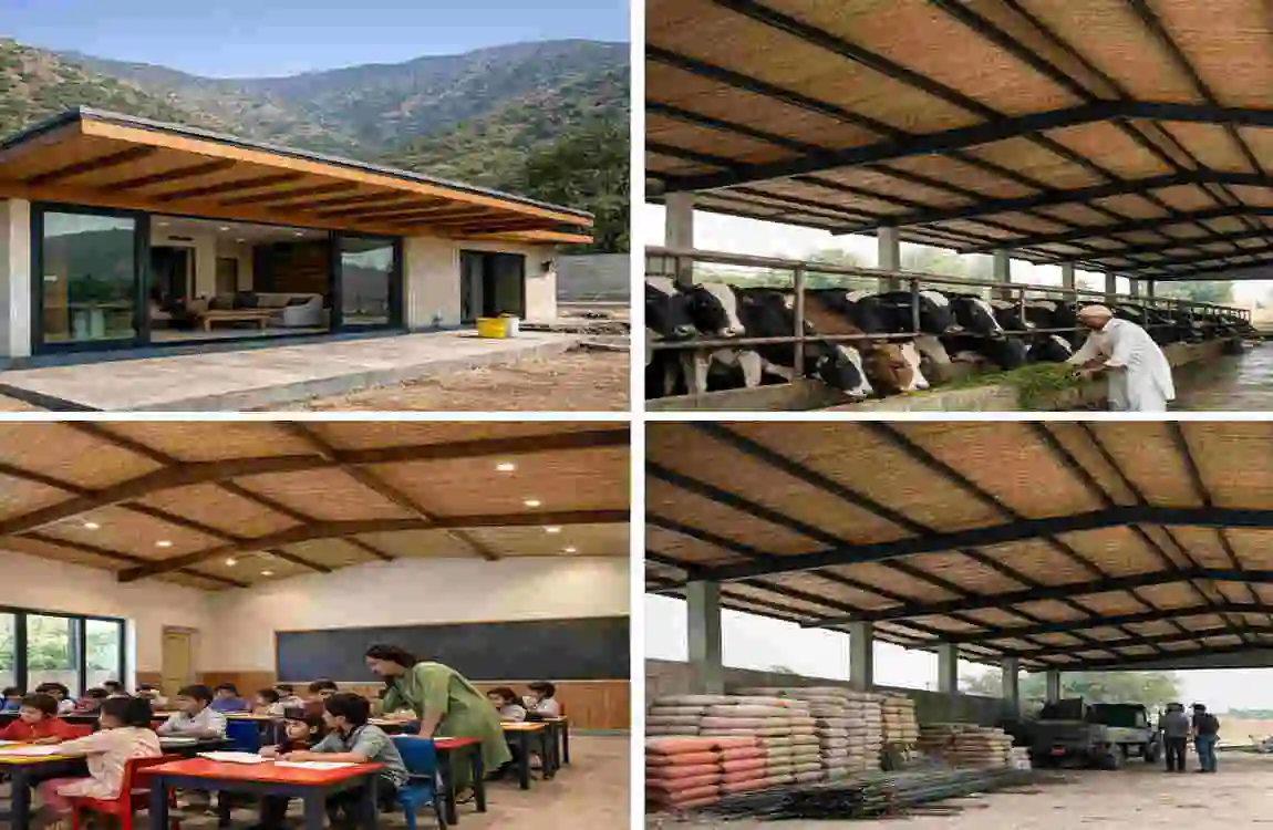 How Far Can a SIP Roof Panel Span in House