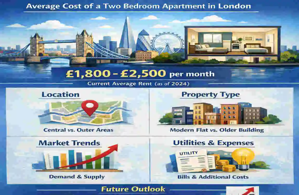 how much is a two bedroom apartment in london