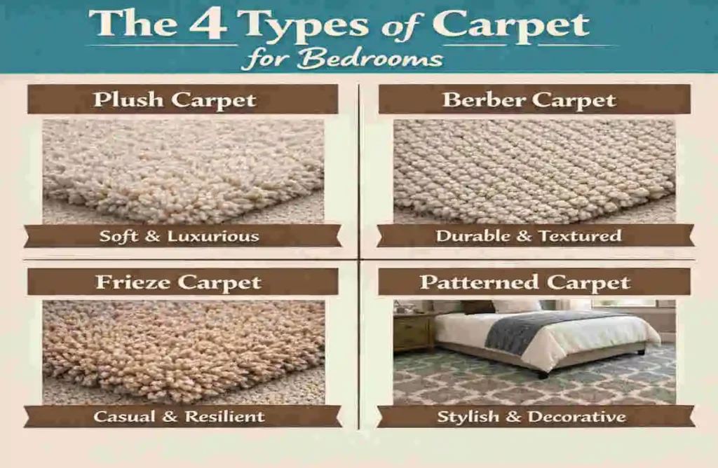 4 Types of Carpet for Bedrooms?