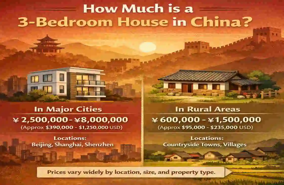 Price of a 3-Bedroom House in China