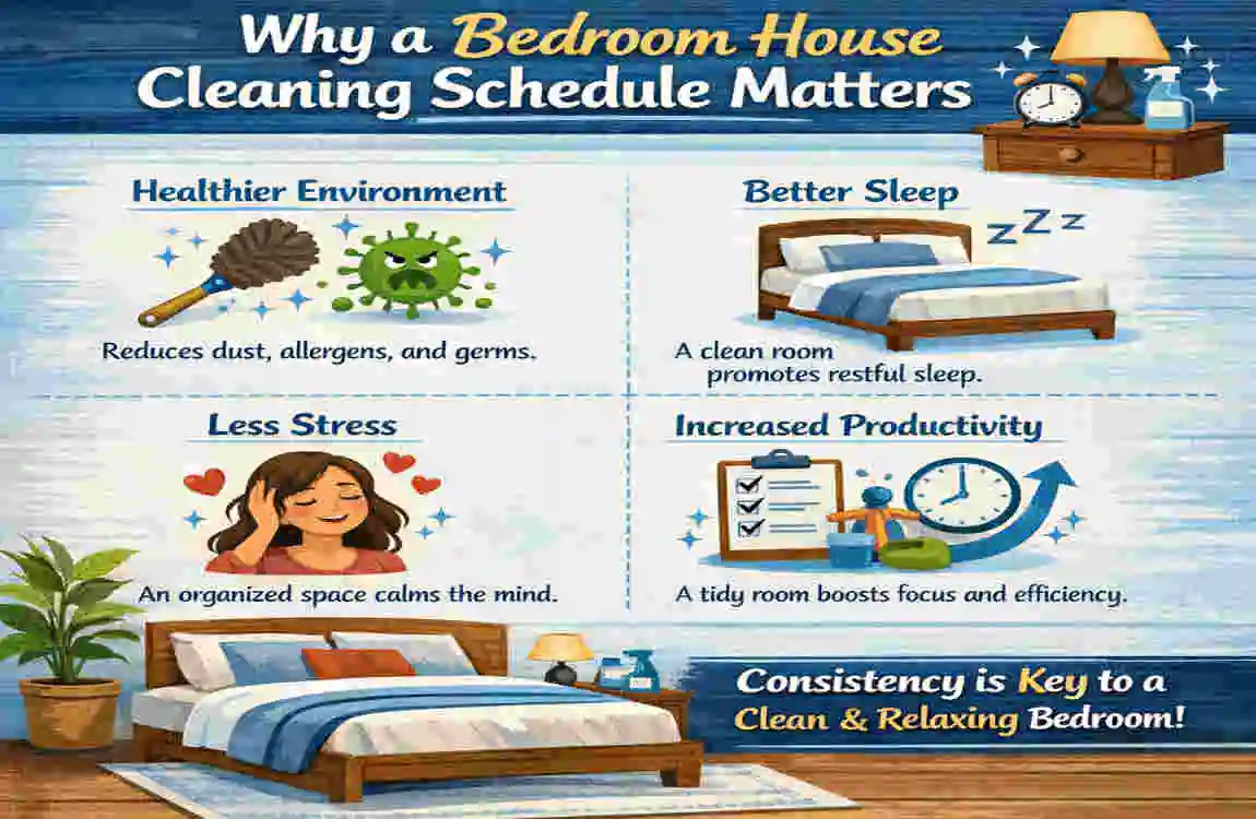 Bedroom House Cleaning Schedule