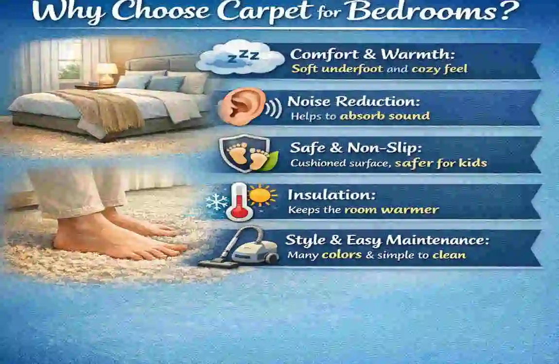 4 Types of Carpet for Bedrooms?