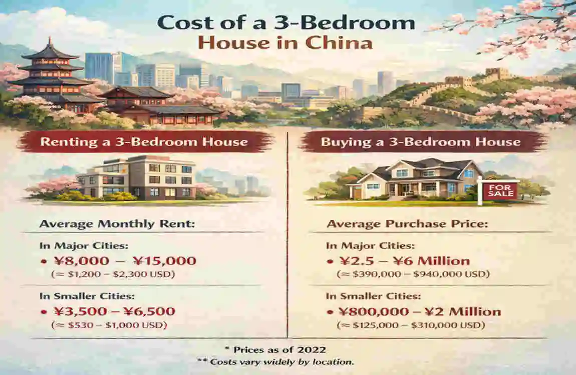 Price of a 3-Bedroom House in China