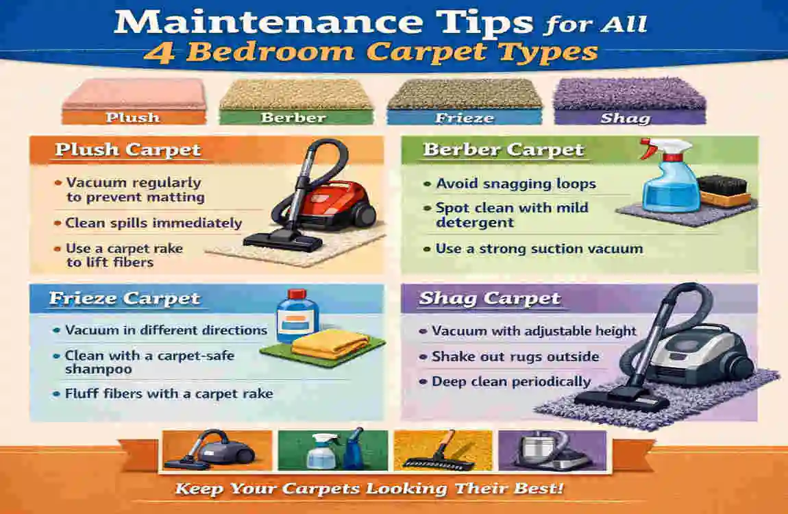 4 Types of Carpet for Bedrooms?