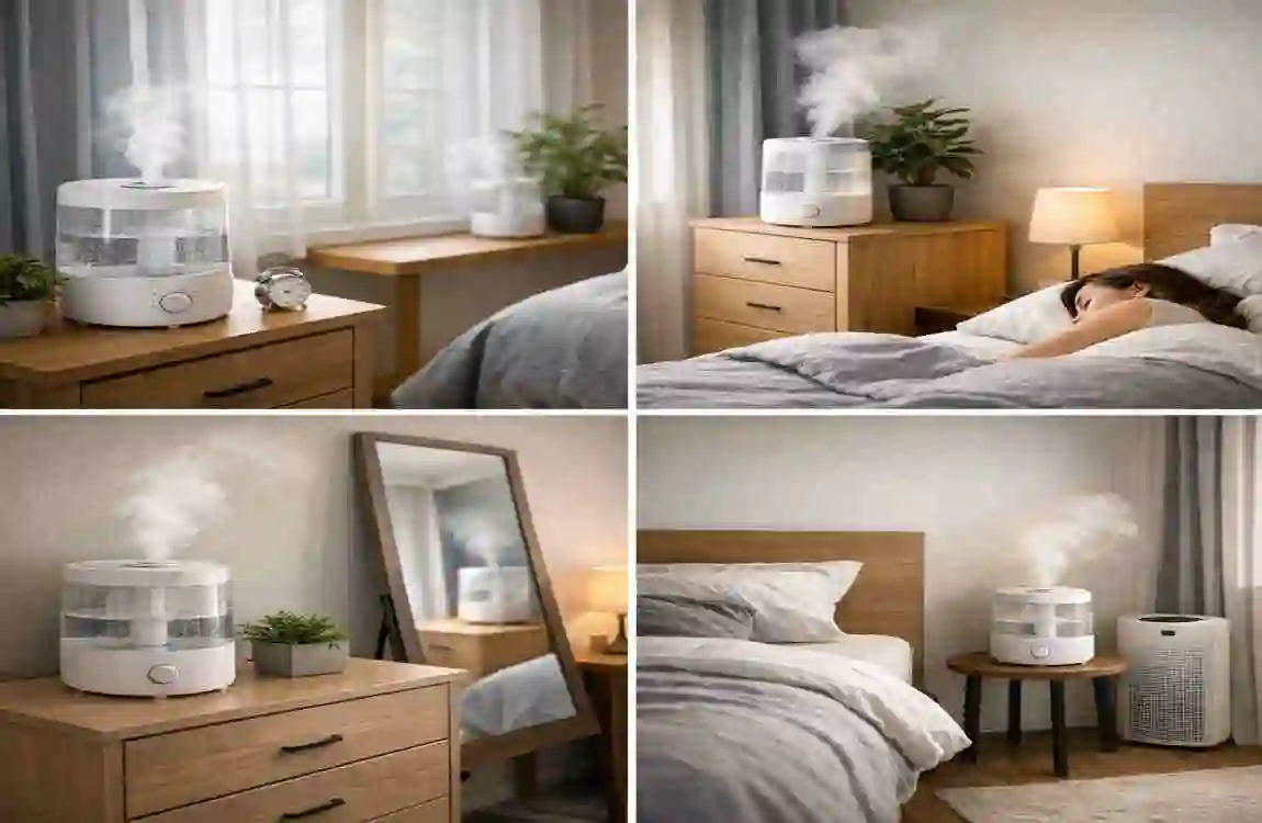where should i put humidifier in bedroom