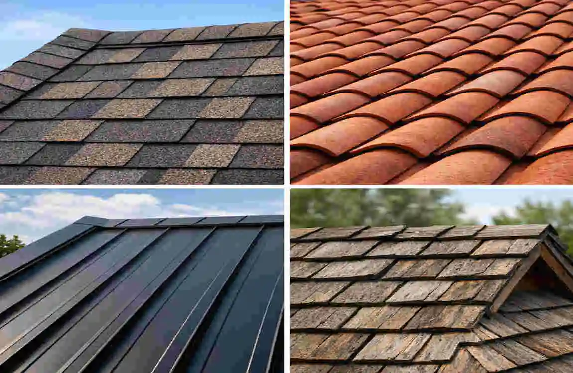 What are the 5 types of roof cover?