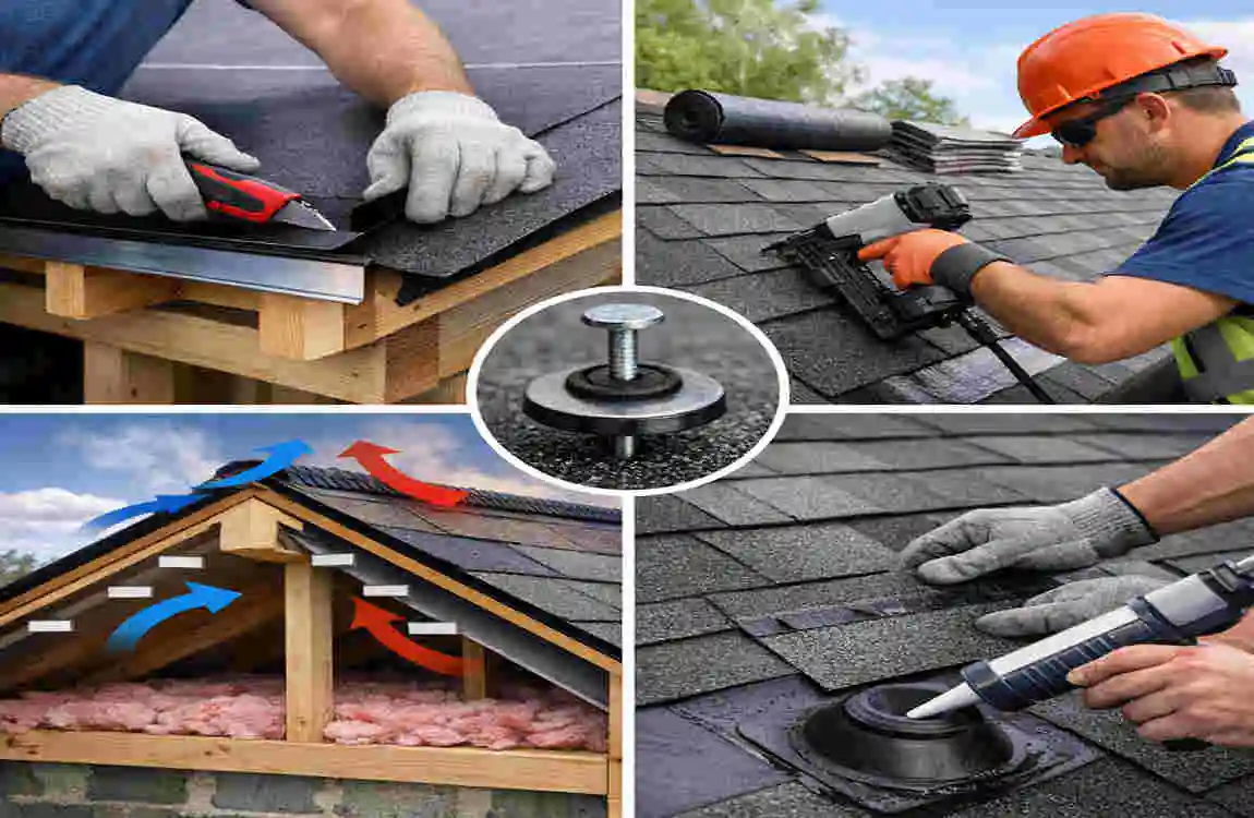 What are the different types of modern roofing?