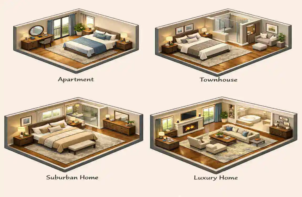 master bedroom square footage
