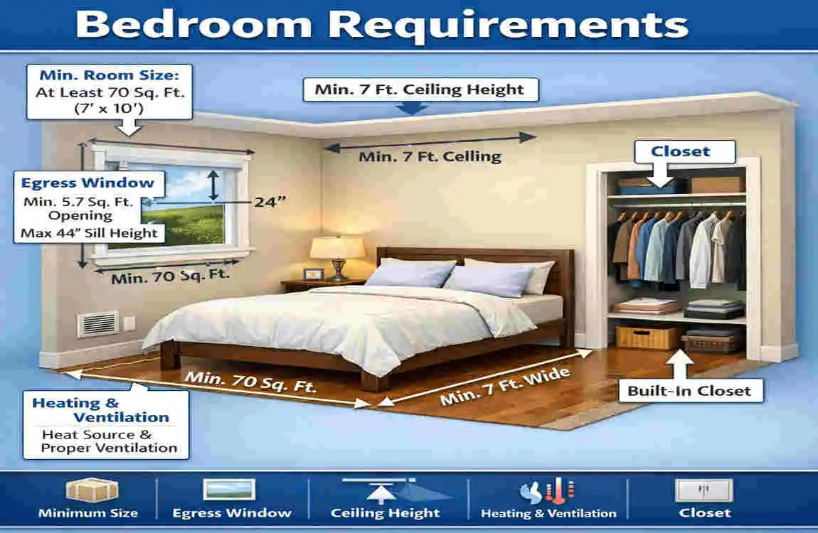 what classifies a bedroom