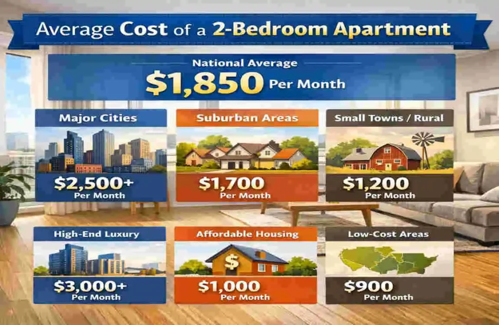 how much would a 2 bedroom apartment cost
