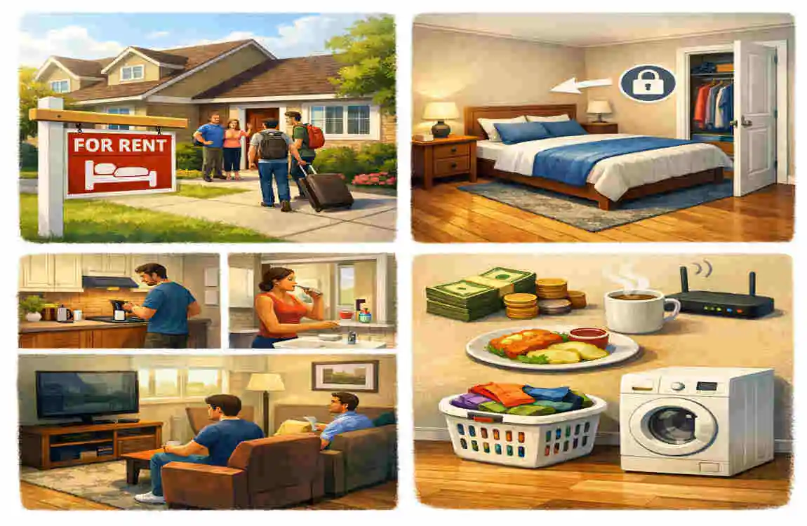 a bedroom for rent