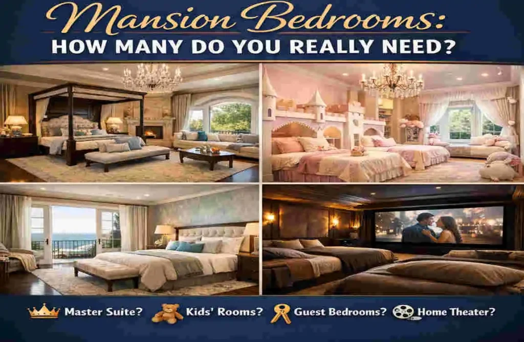 how many bedrooms in a mansion