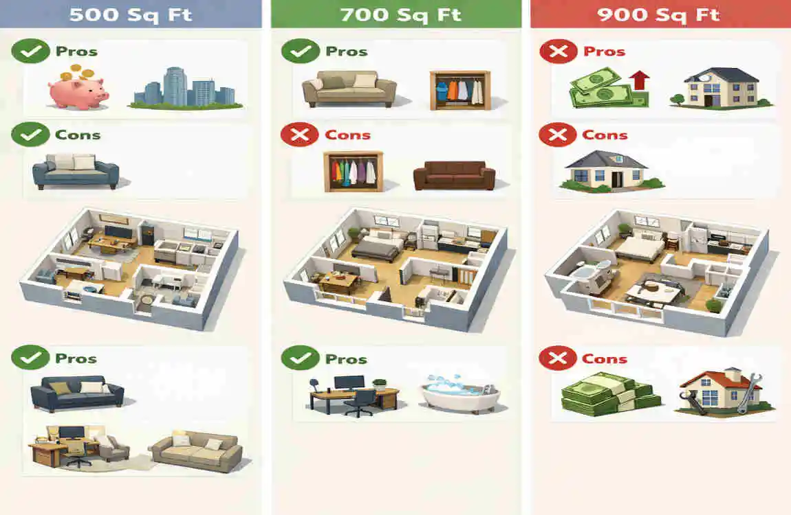 how many square feet in a one bedroom apartment