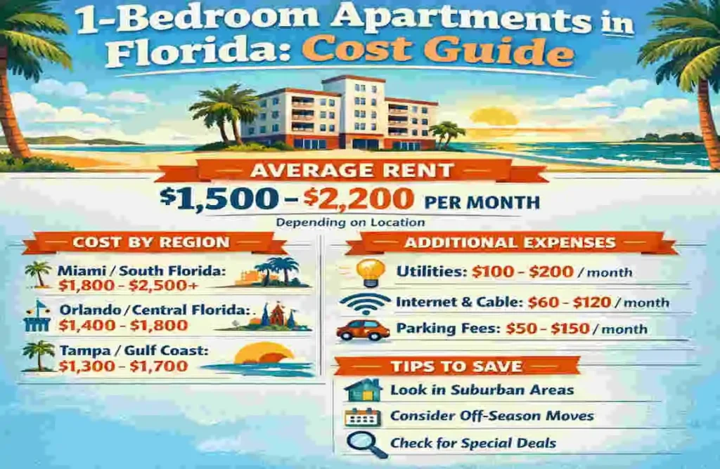 1-Bedroom Apartments in Florida: Cost Guide how much is a 1 bedroom apartment in florida