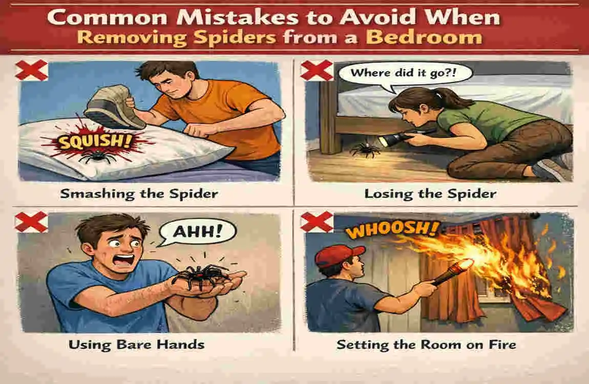 how to get rid of spider in bedroom