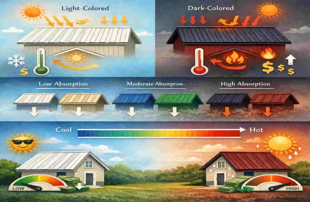 How Roof Color Affects Energy Efficiency