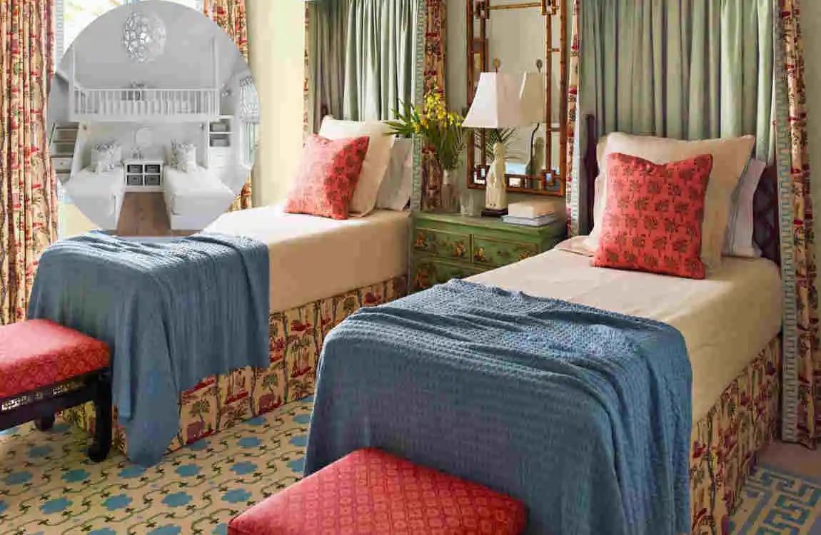 A Bedroom With Two Beds