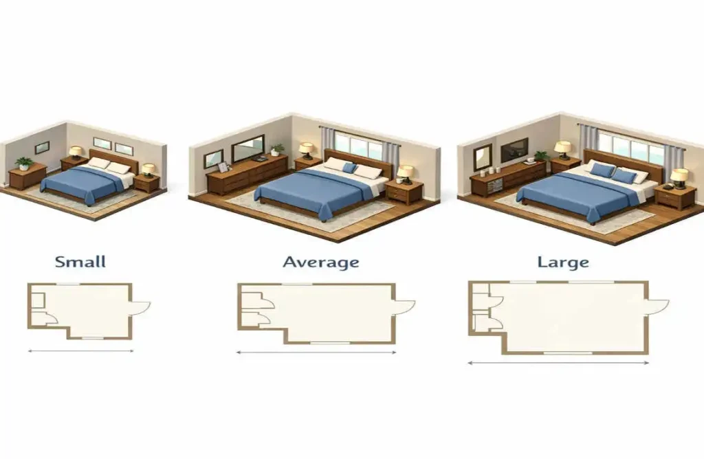 how big are master bedrooms