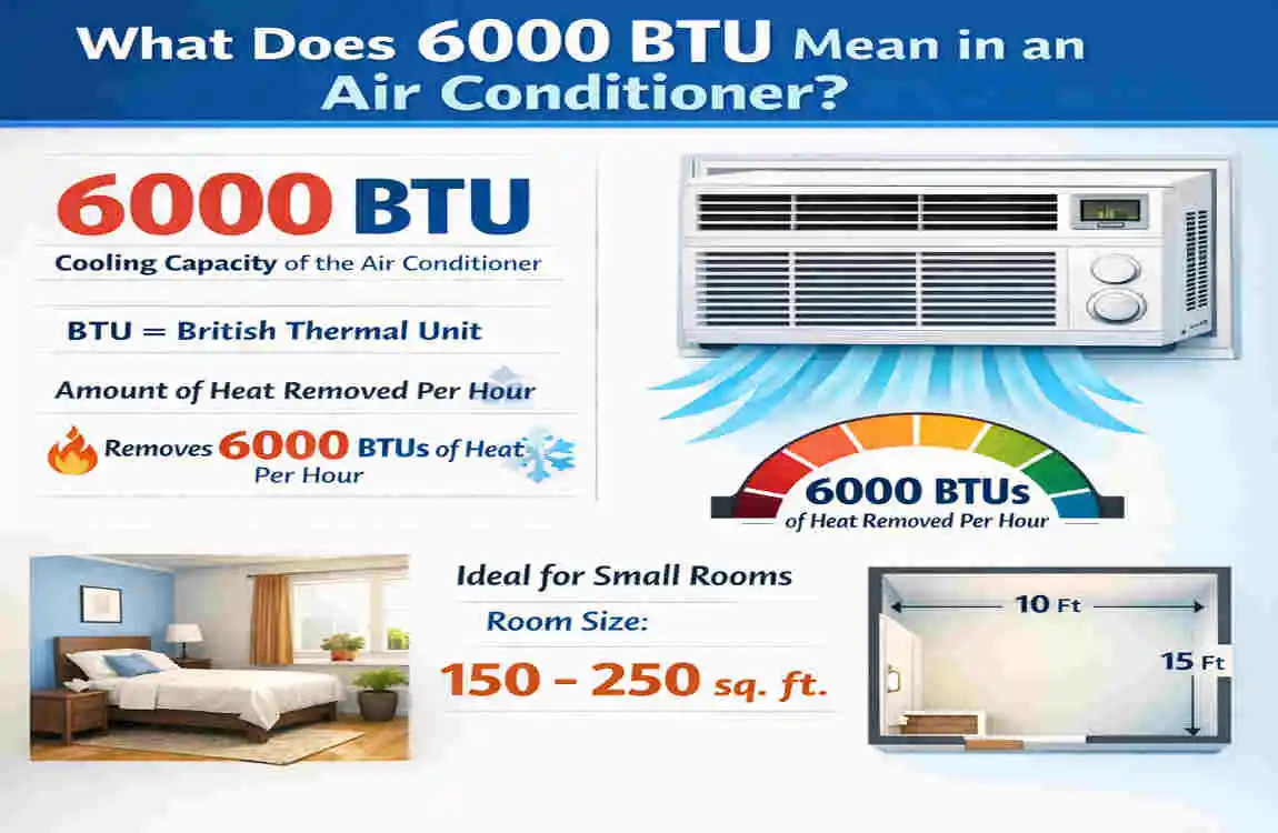 is 6000 btu enough for a bedroom