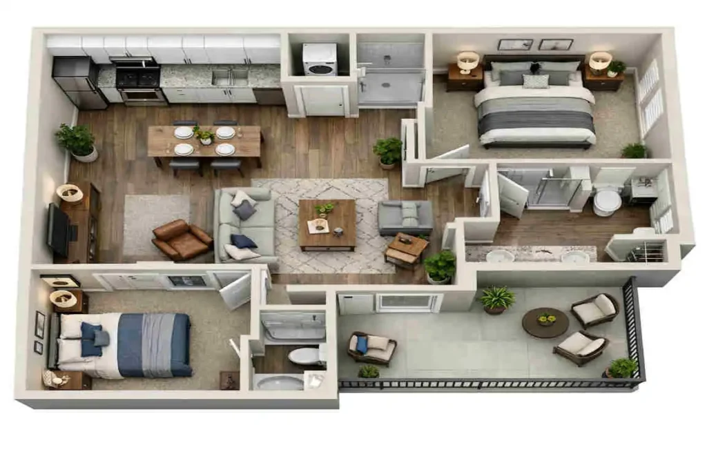 2 Bedroom Apartment Square Feet: Complete Guide how many square feet in 2 bedroom apartment