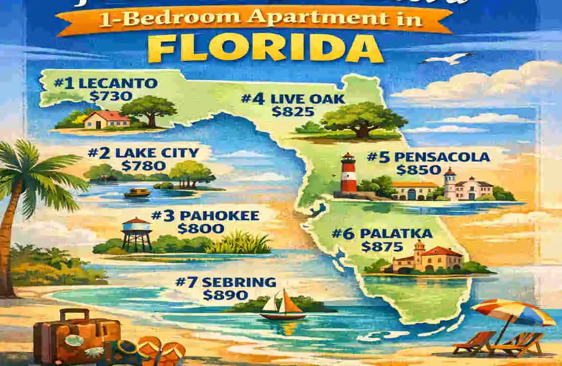 how much is a 1 bedroom apartment in florida