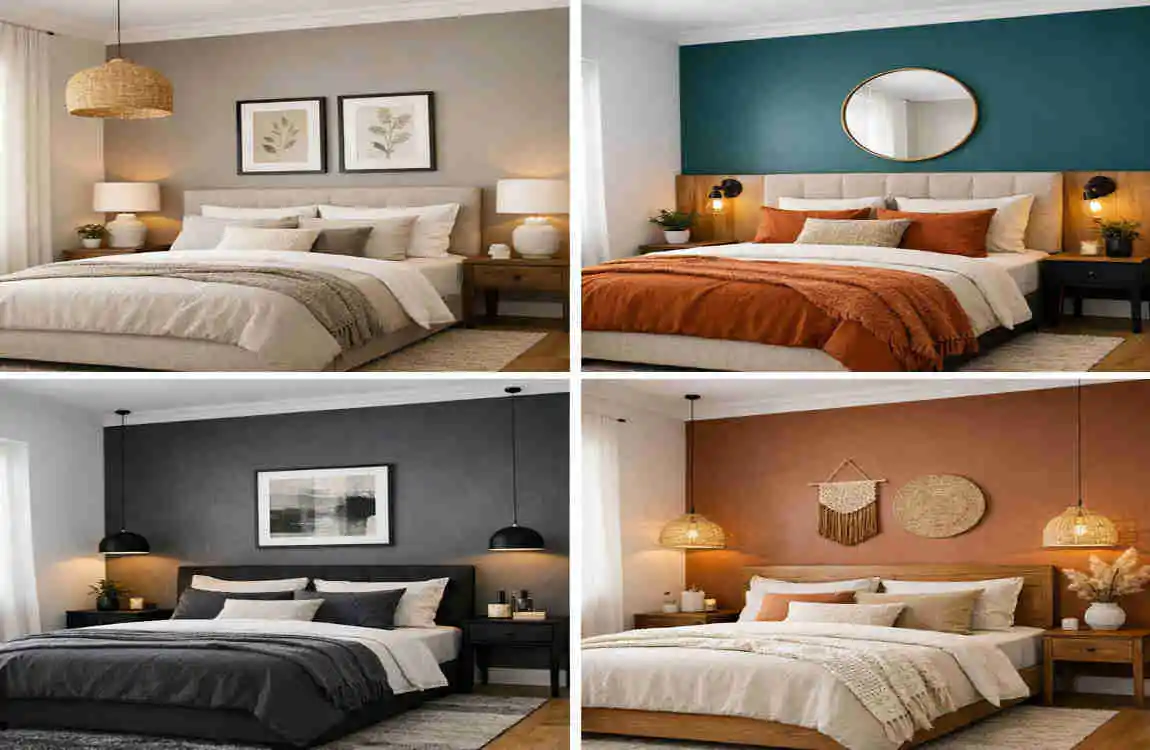bedroom wall colour combination