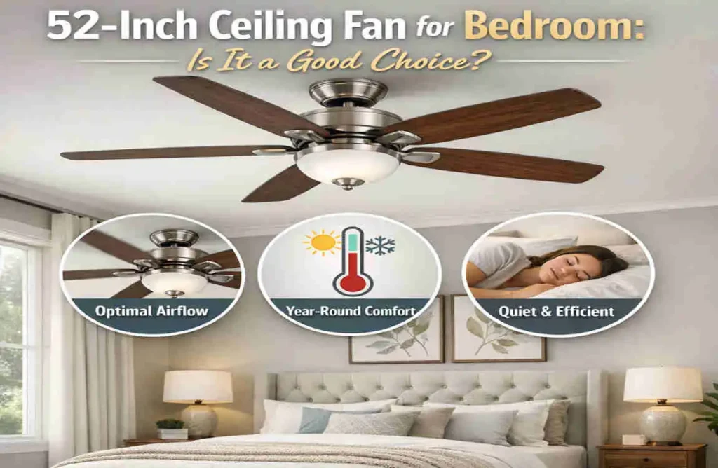 is 52 inch ceiling fan good for bedroom
