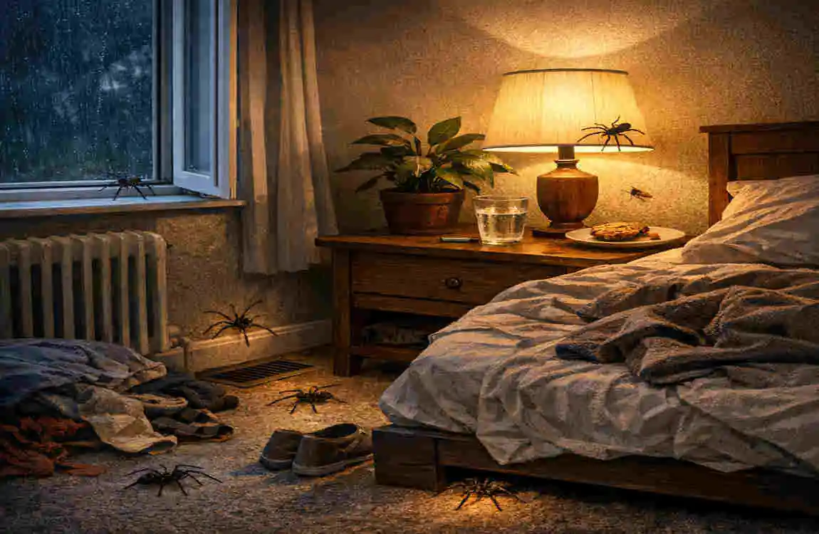 how to get rid of spider in bedroom