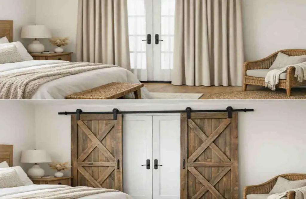 How to Cover French Doors in a Bedroom: Easy Ideas How to Cover French Doors in a Bedroom