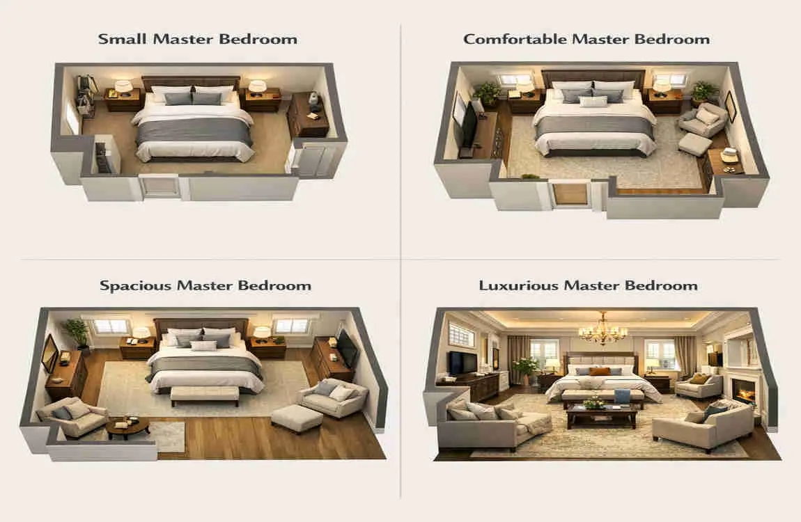 Master Bedroom Dimensions: