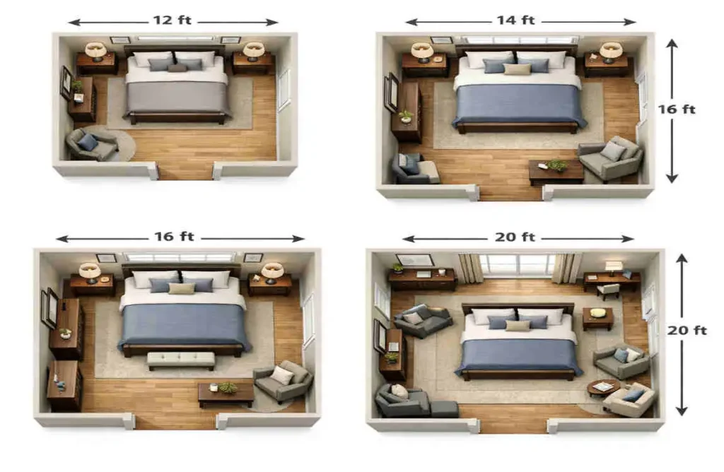 Master Bedroom Dimensions: