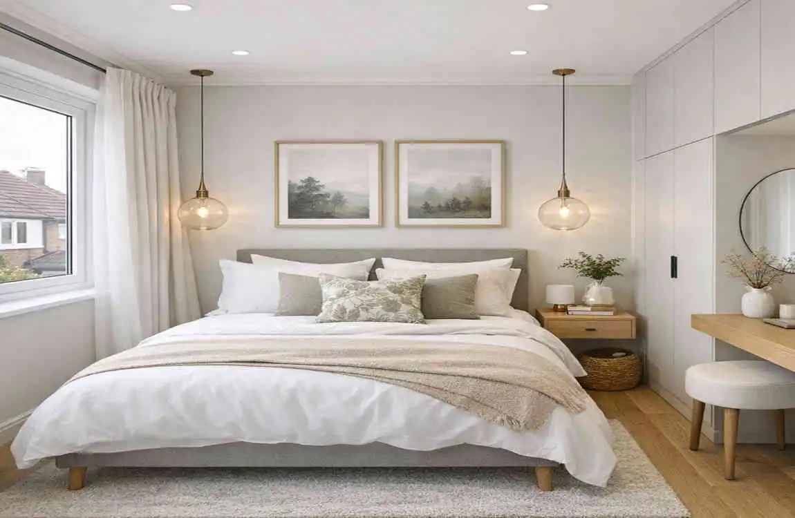what is average size of bedroom in uk