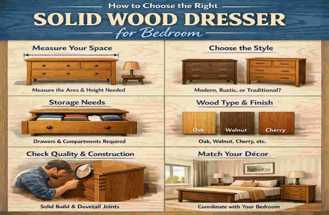 solid wood dresser for bedroom