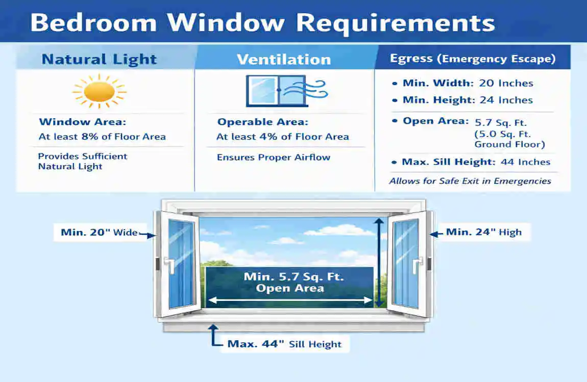 what is considered a bedroom in a basement in uk