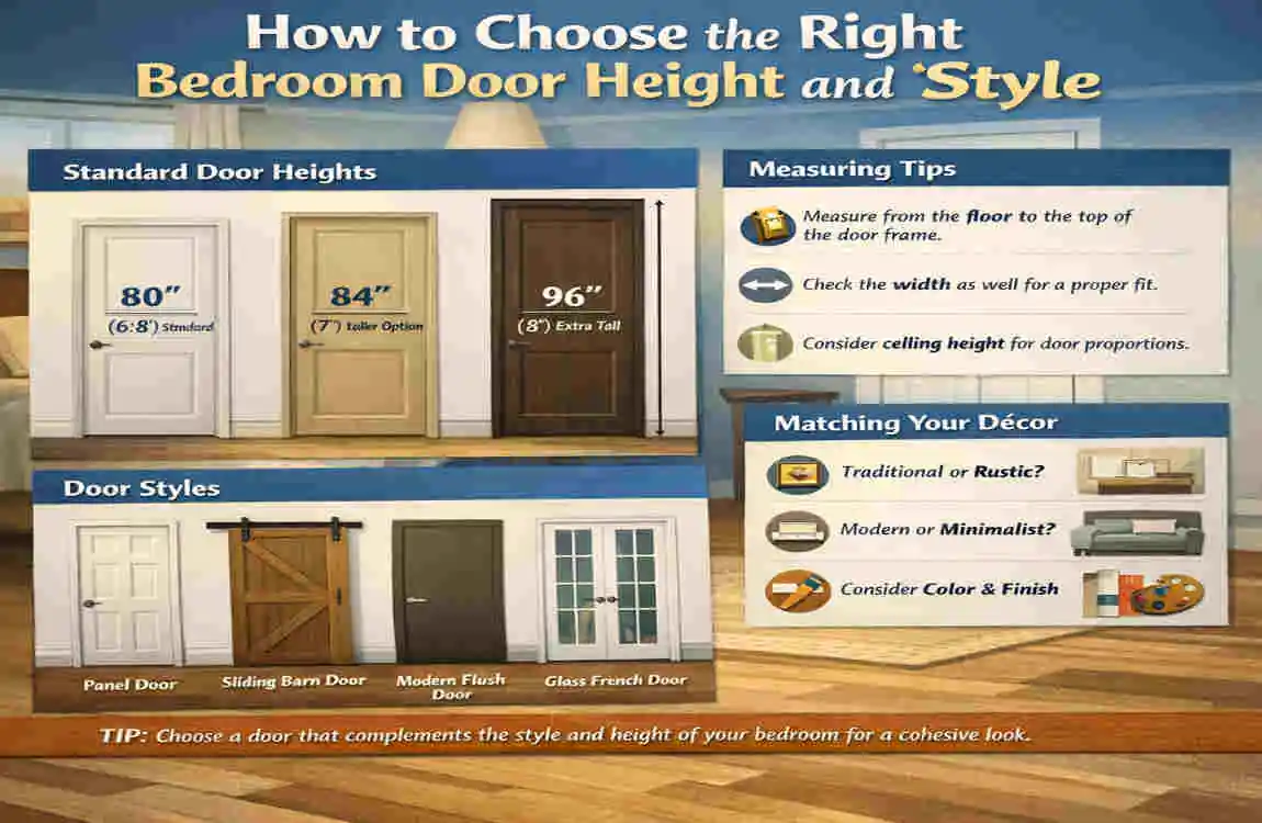 how tall are most bedroom doors cost