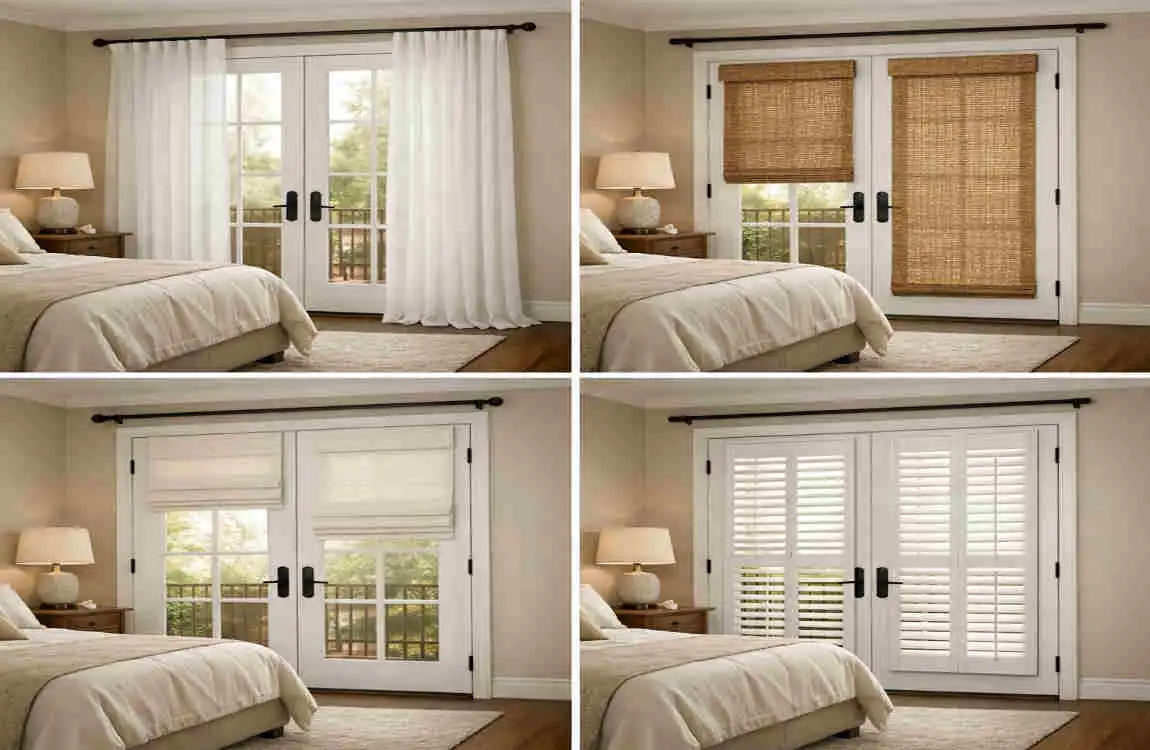 How to Cover French Doors in a Bedroom