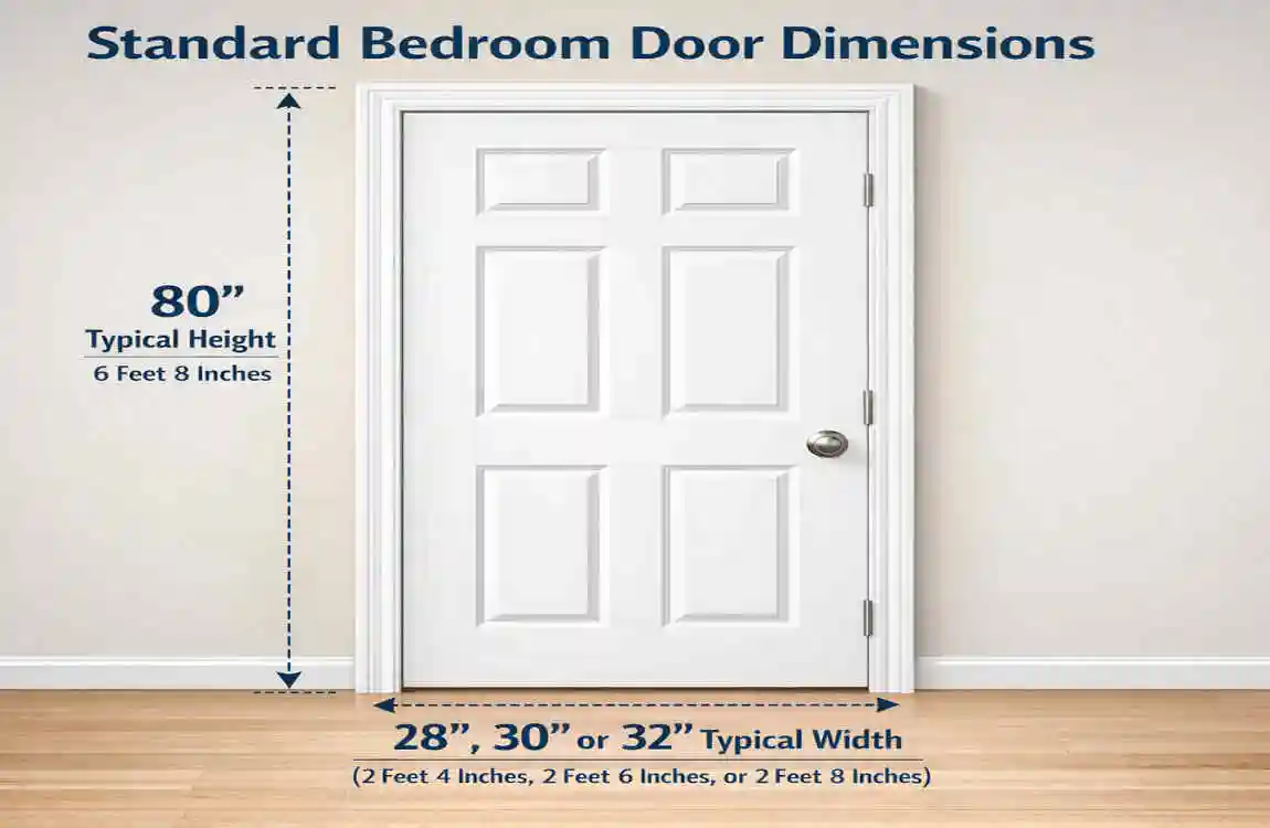 how tall are most bedroom doors