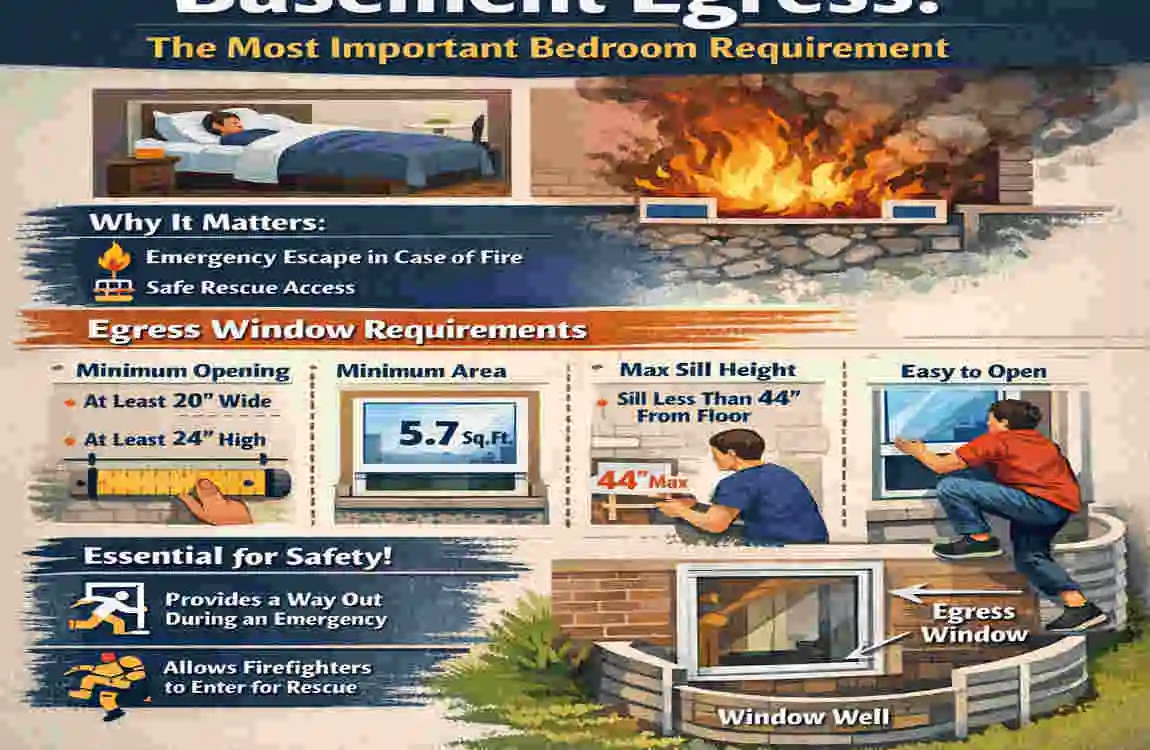 what is considered a bedroom in a basement