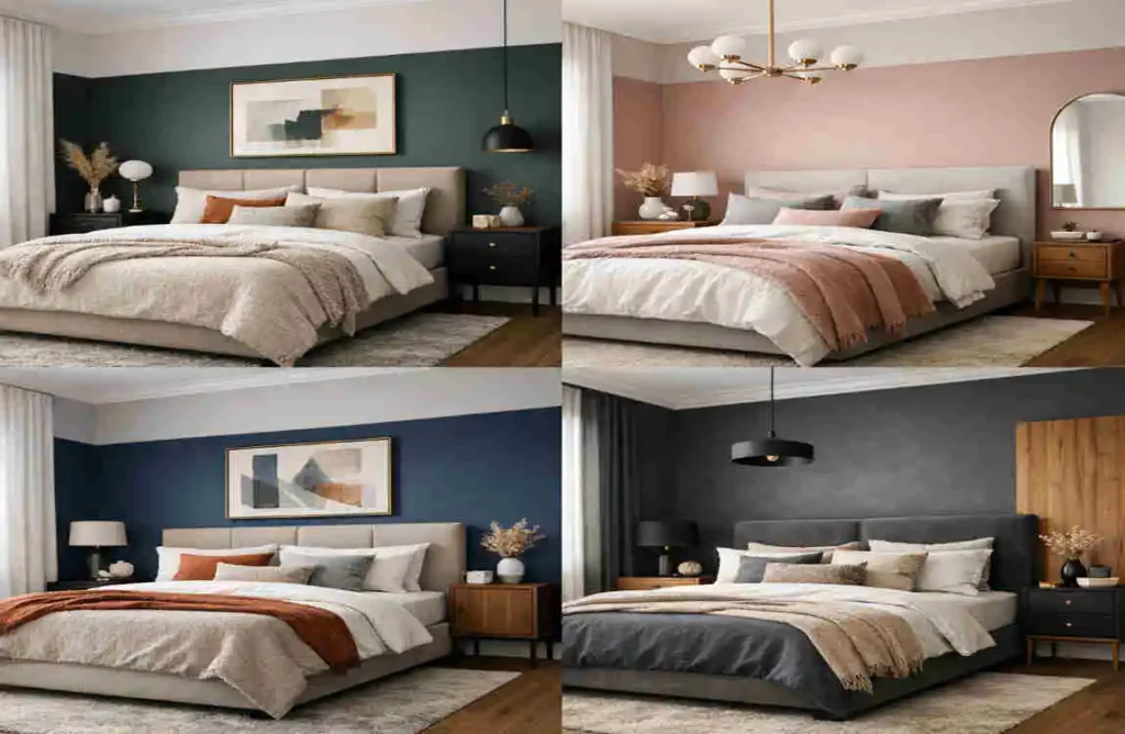 master bedroom wall colour combination