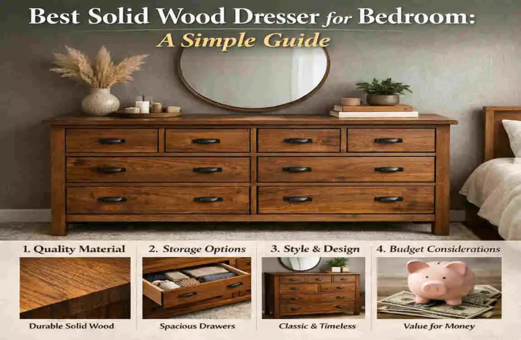 solid wood dresser for bedroom