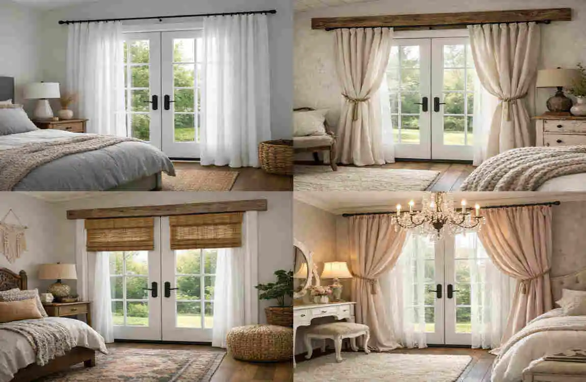 How to Cover French Doors in a Bedroom