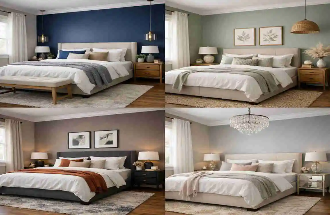 master bedroom wall colour combination