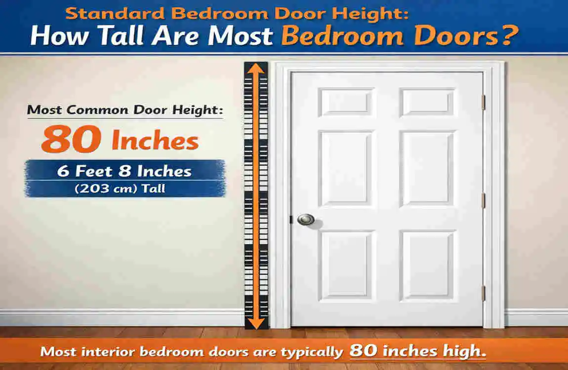 how tall are most bedroom doors cost