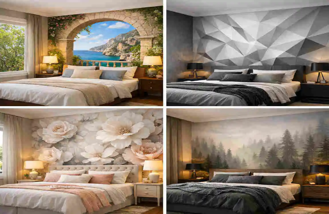 latest 3d wallpaper design for bedroom