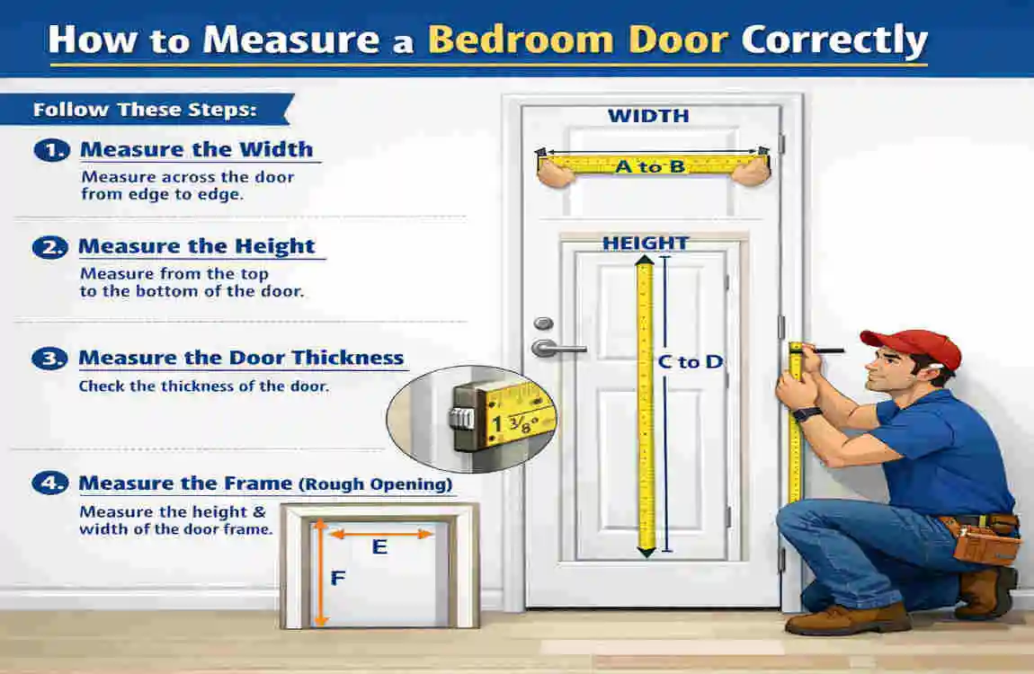 how tall are most bedroom doors