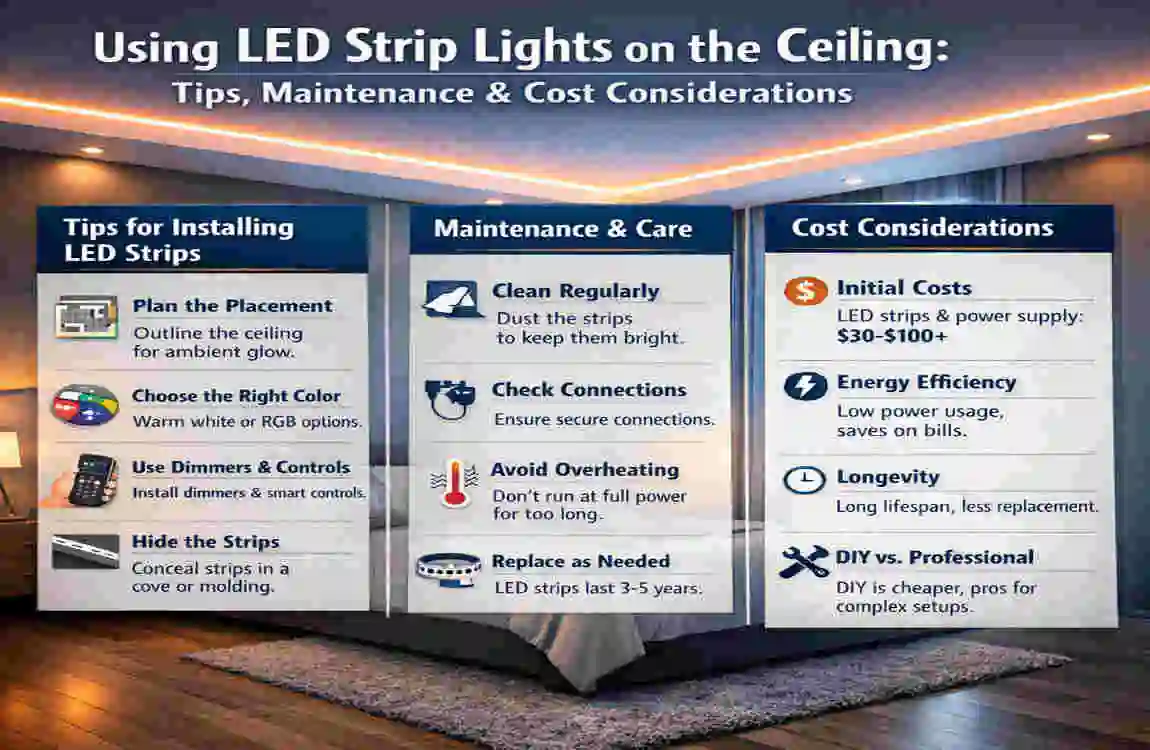 how to install led strip lights in bedroom ceiling